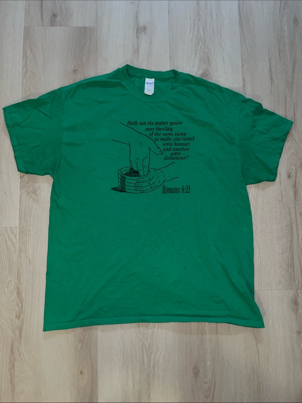 Vintage Jesus Scripture Romans 9:21 II Timothy 2:20 Pottery Graphic T-Shirt
